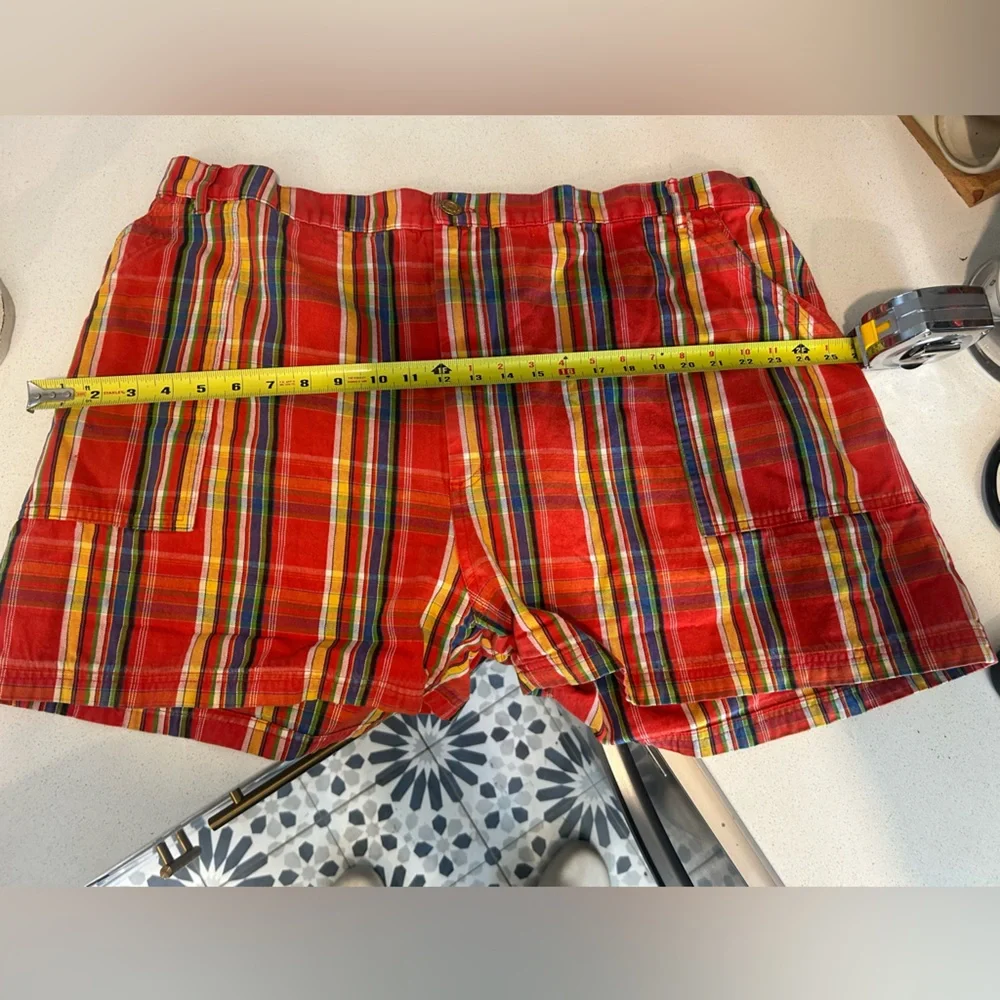 Big Bud Press Work Pants Short | 5XL, Old Sizing | Plaid Multicolor RARE